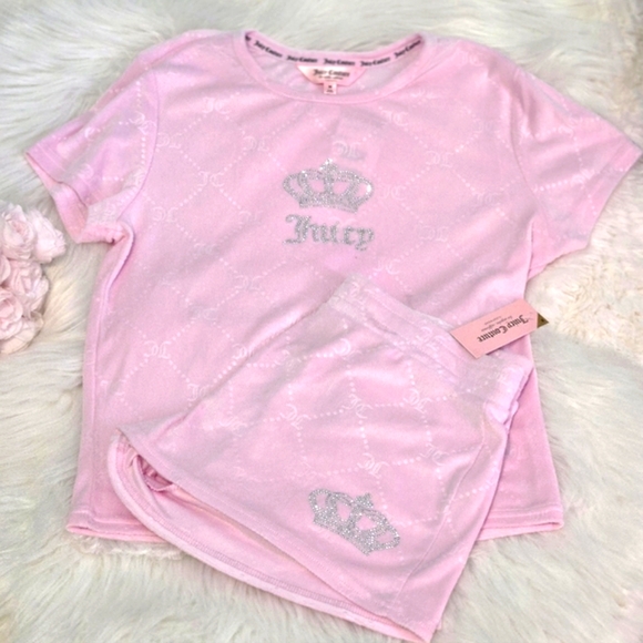 Juicy Couture Other - Juicy Couture Size Medium Sleepwear Pajamas Shirt Shorts Set Loungewear